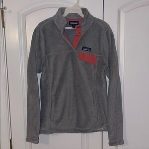 Patagonia Charcoal Fleece with Coral Highlights